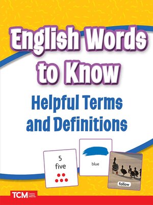 cover image of English Words to Know for Newcomers